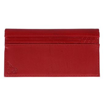 CTM RFID Leather Checkbook Cover with American Flag Detail