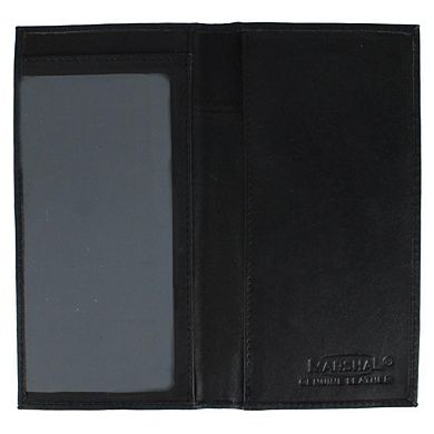 CTM Classic Leather Checkbook Cover with Stitched Cross