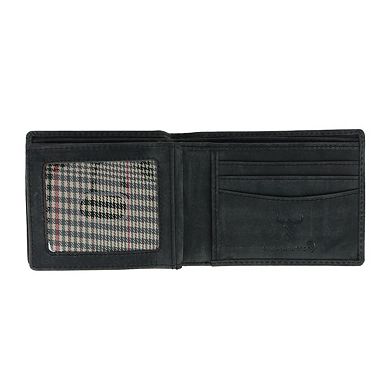 American Bison Men's Leather Horse Embossed Bifold Wallet