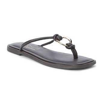 Coconuts by Matisse Mission Women's Leather Casual Flip-flops