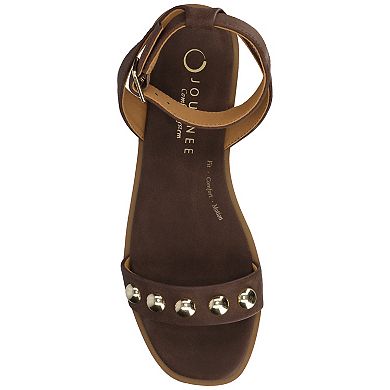 Journee Women's Primrose Ankle Strap Flat Sandals