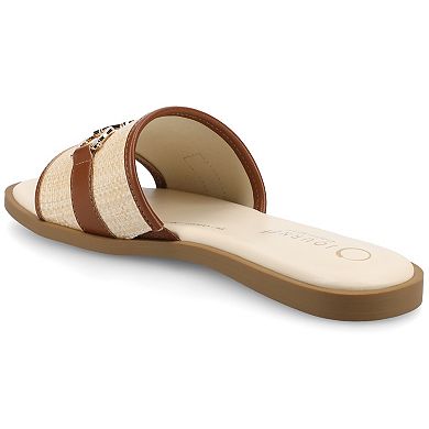 Journee Women's Priya Slip-On Heels With Block Heel