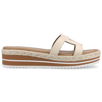 Journee Women's Rosalinda Slip-On Wedge Sandals
