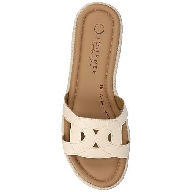 Journee Women's Rosalinda Slip-On Wedge Sandals