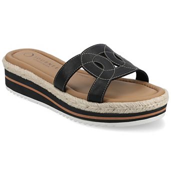 Journee Women's Rosalinda Slip-On Wedge Sandals