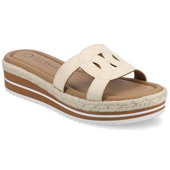 Journee Women's Rosalinda Slip-On Wedge Sandals
