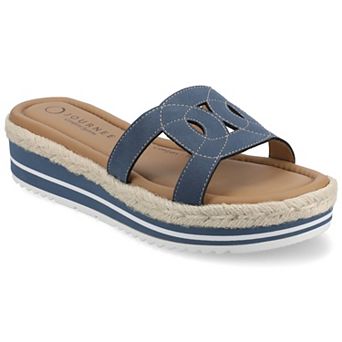 Journee Women's Rosalinda Slip-On Wedge Sandals