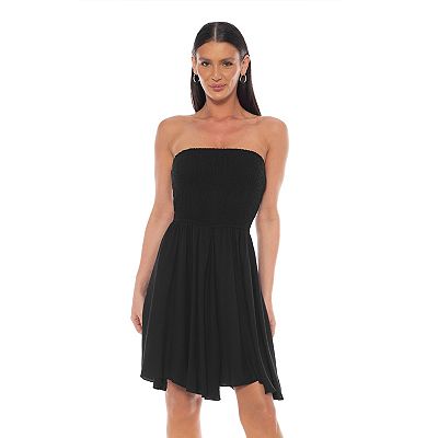 strapless dress flowy Strapless Corset Dress With Flowy Tulle Skirt And Floral Applique main image 1