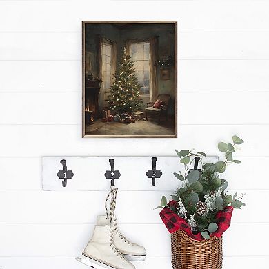 Kendrick Home Simple Christmas Tree Framed Wall Art