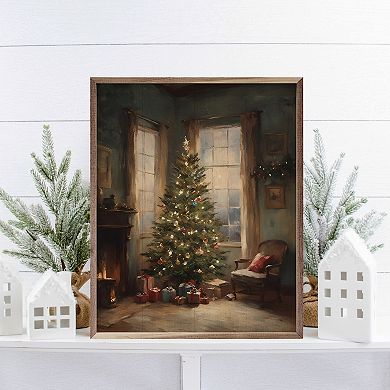 Kendrick Home Simple Christmas Tree Framed Wall Art