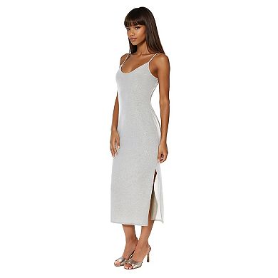 Women's bebe Metallic Bodycon Maxi Dress