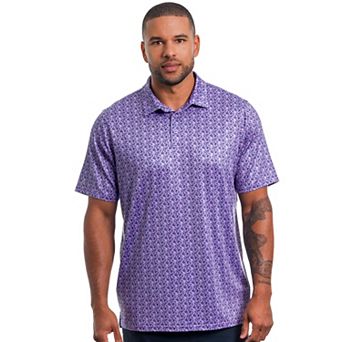 Men's Antigua Collage Short Sleeve Polo Shirt