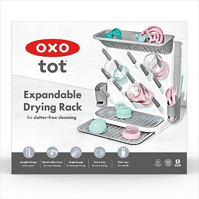 OXO Tot Expandable Space-Saving Bottle Drying Rack