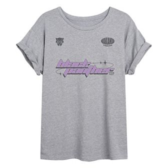 Juniors' Marvel Black Panther Oversized Tee