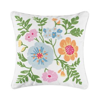Levtex Home Blooming Hillside Embroidered Floral Pillow