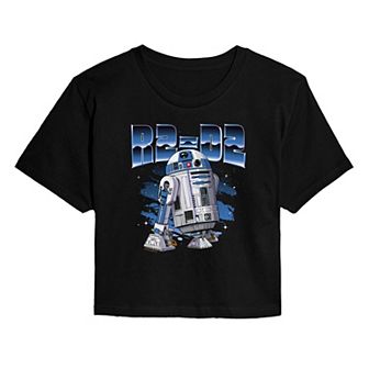 Juniors' Star Wars R2-D2 Cropped Tee