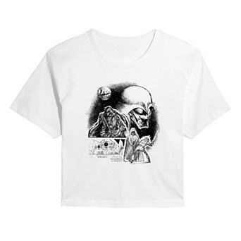 Juniors' Star Wars Darth Vader Sketch Cropped Tee