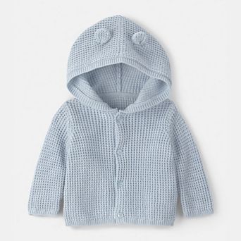 Baby Boy Carter's Bear Ears Hooded Sweater