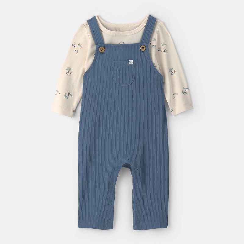 Baby Boy Carter's 2-Piece Safari Overall & Long Sleeve Top Set, Boy's, 