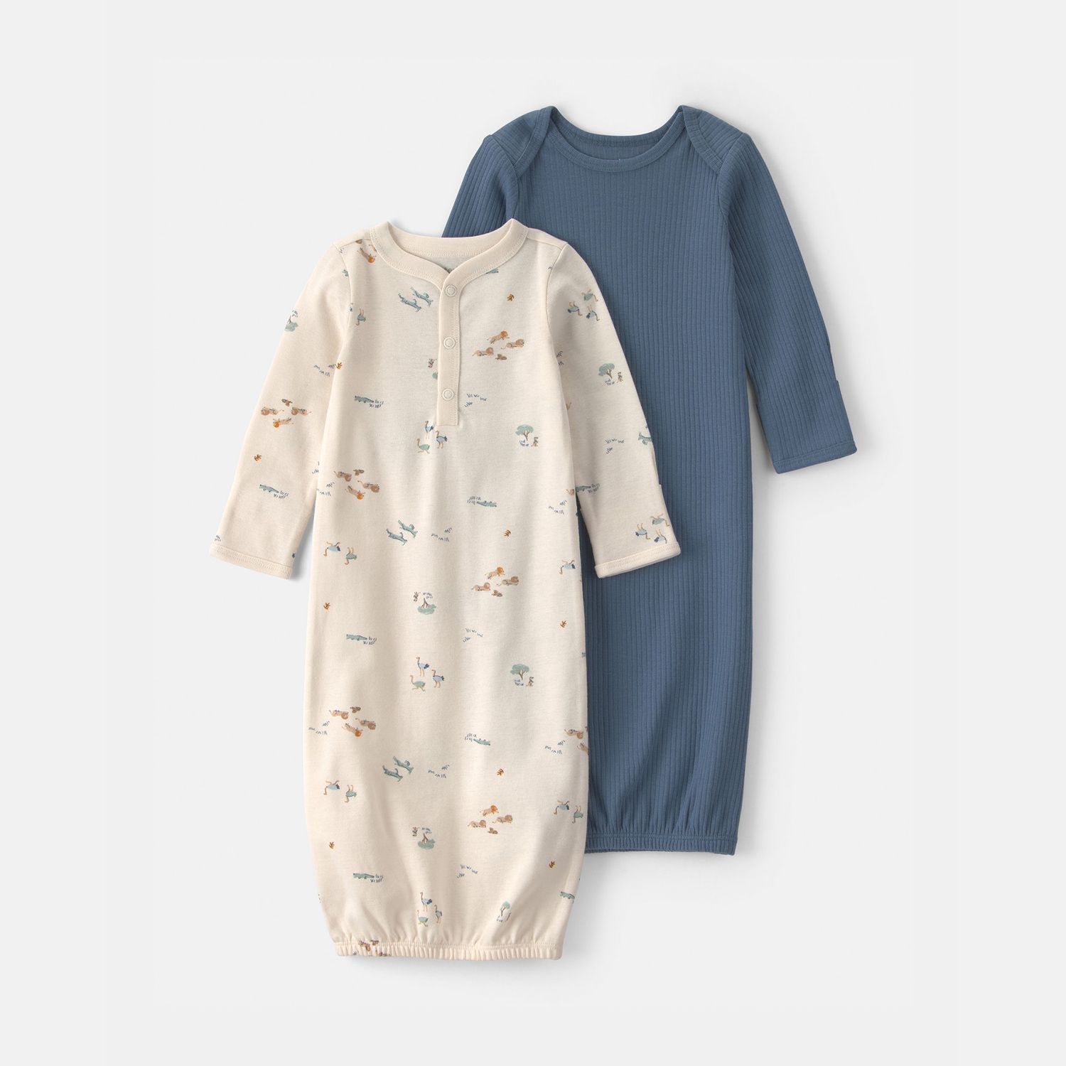 Платья Carter's 2-Pack Safari Sleeper Gowns для мальчиков-малышей — фото 1