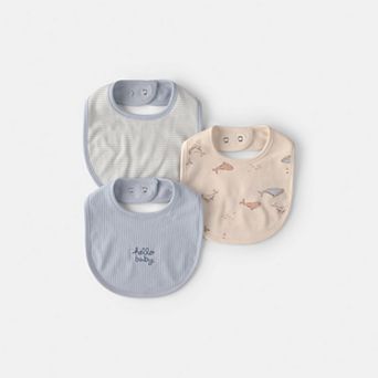 Baby Carter's 3-Pack Whale Bibs