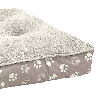 Kenwood Paw Print Tufted Pet Bed