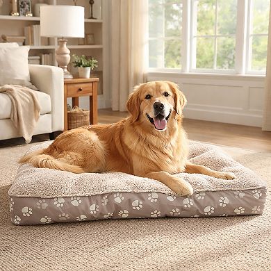 Kenwood Paw Print Tufted Pet Bed
