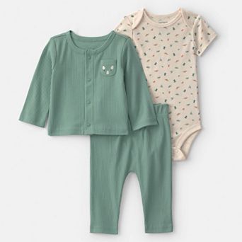 Baby Boy Carter's 3 pc Dinosaur Bodysuit, Top & Pant Set