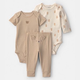 Baby Boy Carter's 3 pc Bear Bodysuit & Pant Set