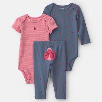 Baby Boy Carter's 3 pc Ladybug Bodysuit & Pant Set