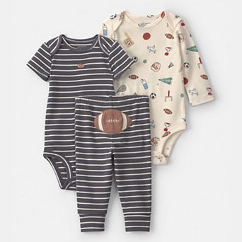 Baby Boy Carter's 3 pc Football Bodysuit & Pant Set