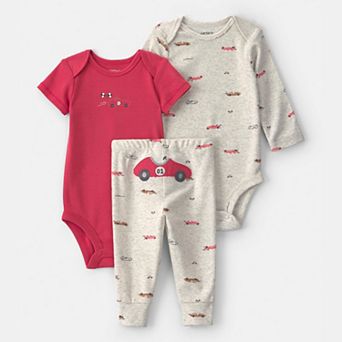 Baby Boy Carter's 3 pc Race Car Bodysuit & Pant Set