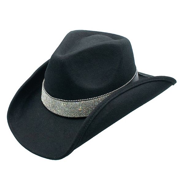Peter Grimm Rhinestone Darrel Drifter Cowgirl Sparkly Western Hat Peter Grimm Cowboy Hat One Size Hats for Women for sale | eBay main image 3