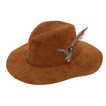 Peter Grimm Floppy Leather Stagecoach Hat