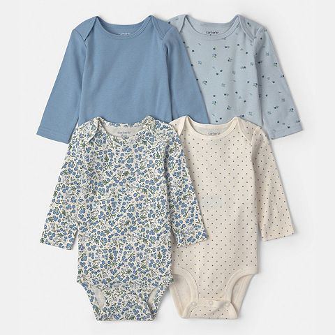 Детские боди с длинным рукавом Carter's, 4 шт