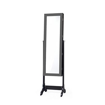 Costway Mirrored Jewelry Cabinet Storage Organizer w/Box Drawers