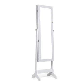 Costway Mirrored Jewelry Cabinet Storage Organizer w/Box Drawers