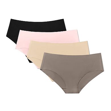 Women's TRUE No-Show Cheeky Hipster Panties 4-Pack TRW261PN09