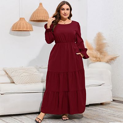 knee length dresses for ladies Off-Shoulder Long Sleeve Lace Wedding Dress with Veil – HAREM's Brides main image 1
