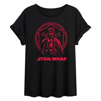 Juniors' Star Wars Darth Vader Pose Oversized Tee