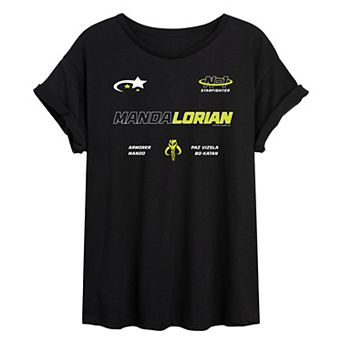 Juniors' Star Wars The Mandalorian Oversized Tee