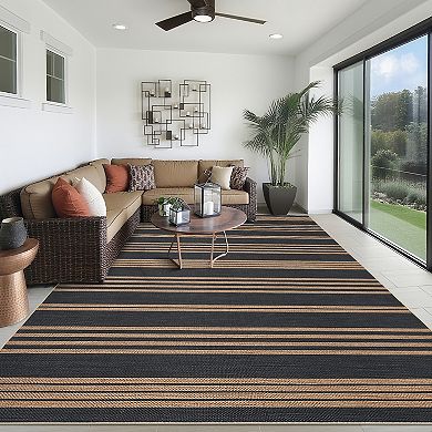 Garvee Modern Geometric Area Rug Machine Washable Low Pile Non Slip Rug for Living Room Kitchen