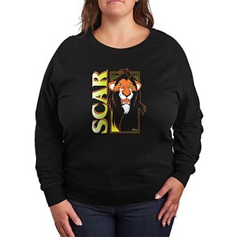Plus Size Disney's Scar French Terry Long Sleeve Tee