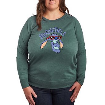 Plus Size Disney's Lilo & Stitch Irresistible French Terry Long Sleeve Tee