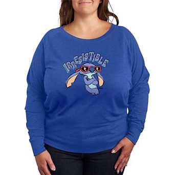 Plus Size Disney's Lilo & Stitch Irresistible French Terry Long Sleeve Tee