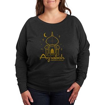 Plus Size Disney Princess Jasmine Agrabah French Terry Long Sleeve Tee