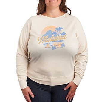 Plus Size Disney's Moana Motunui French Terry Long Sleeve Tee