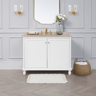 Laura Ashley Crochet 2-pc. Bath Rug Set