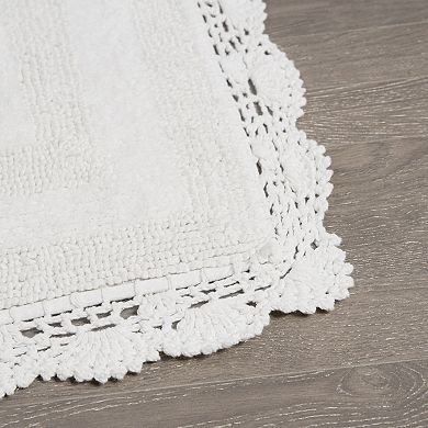 Laura Ashley Crochet 2-pc. Bath Rug Set