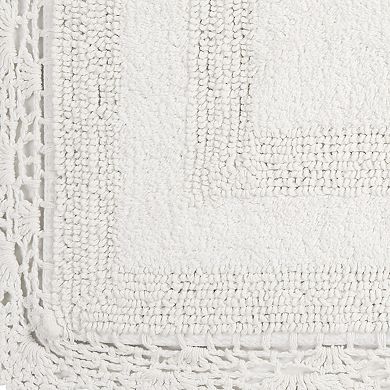 Laura Ashley Crochet 2-pc. Bath Rug Set